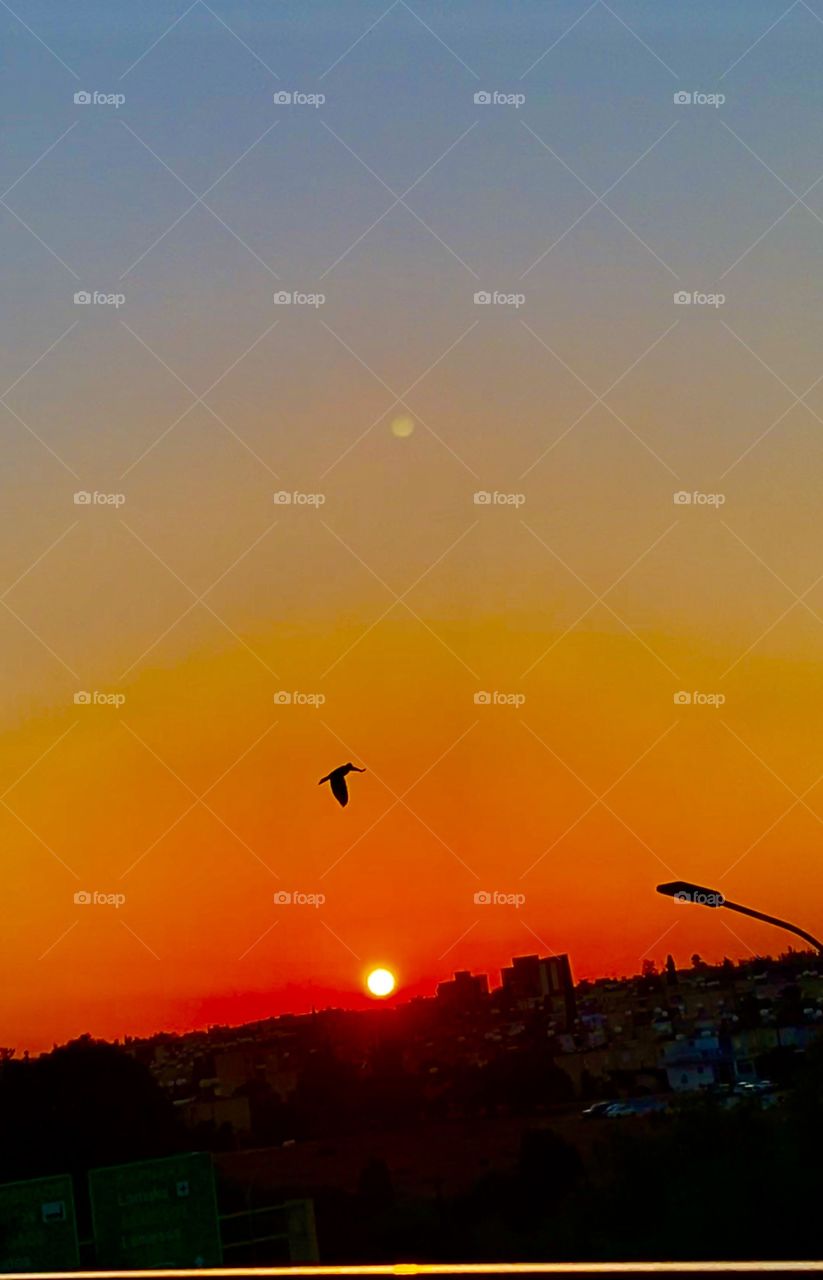 My Magic World with Sunsets - rainbow and Full moon through My eyes - Cyprus