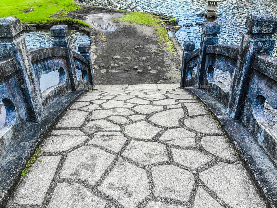 Bridge at Liliʻuokalani Park and Garden