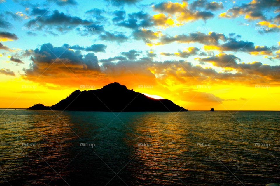 Fijian sunset