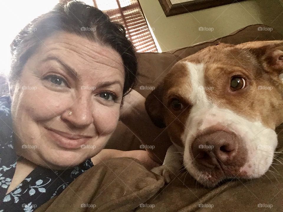 Selfie of me and my dog 🐶