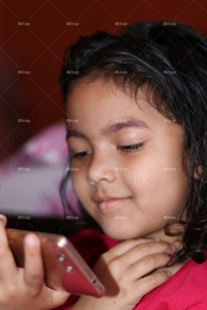 watching mobile phone