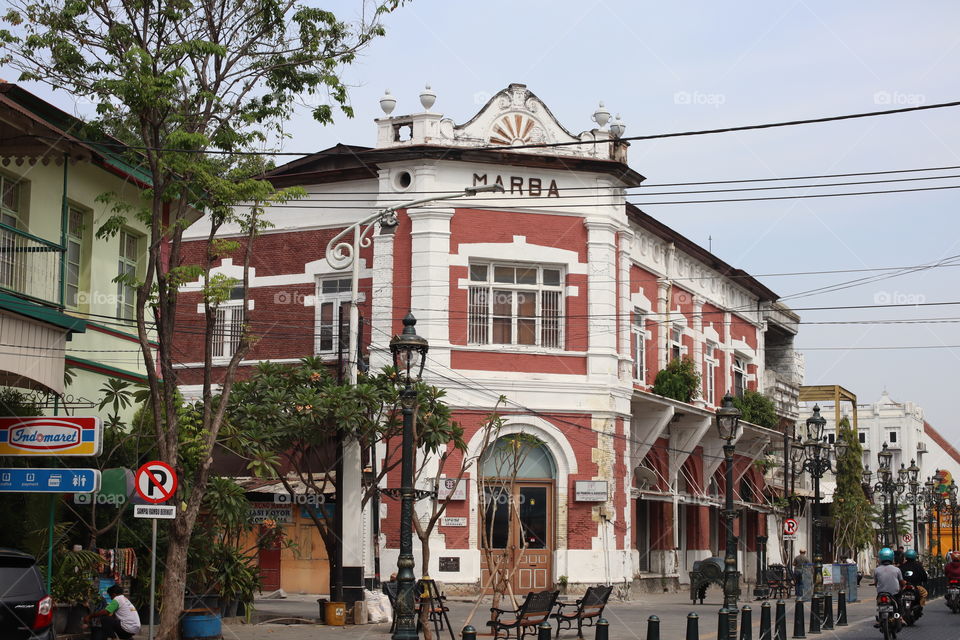 the old building in old town