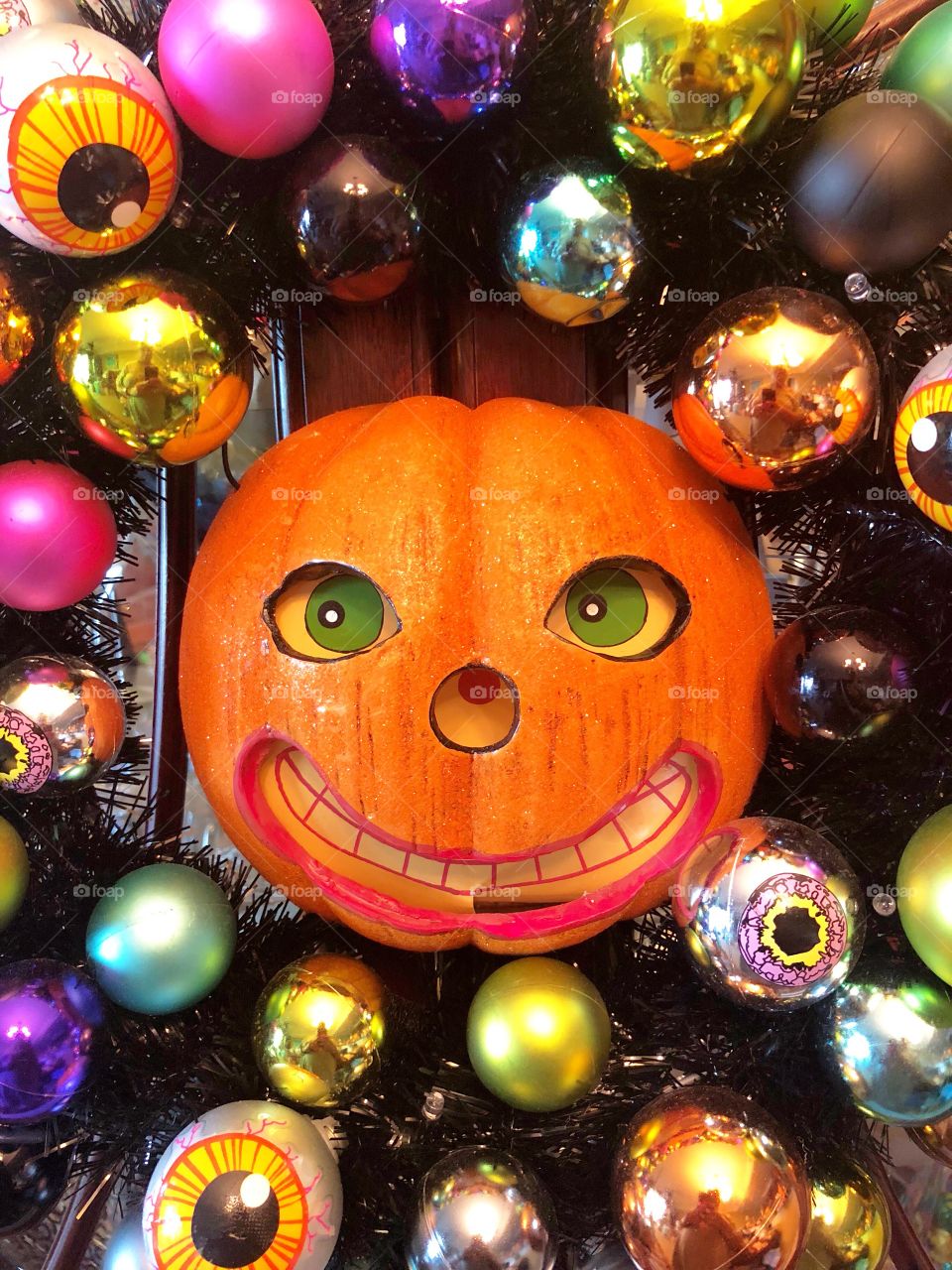 Spooky Halloween decorations. 