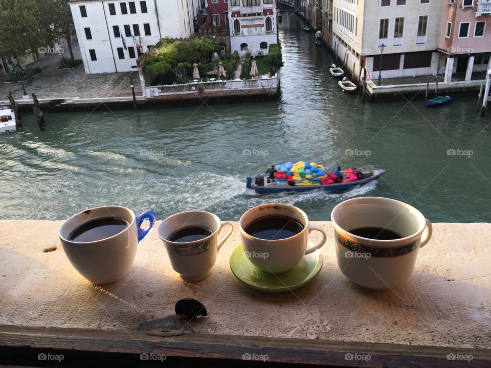 Morning view of Grand Canal in Venice, Italy