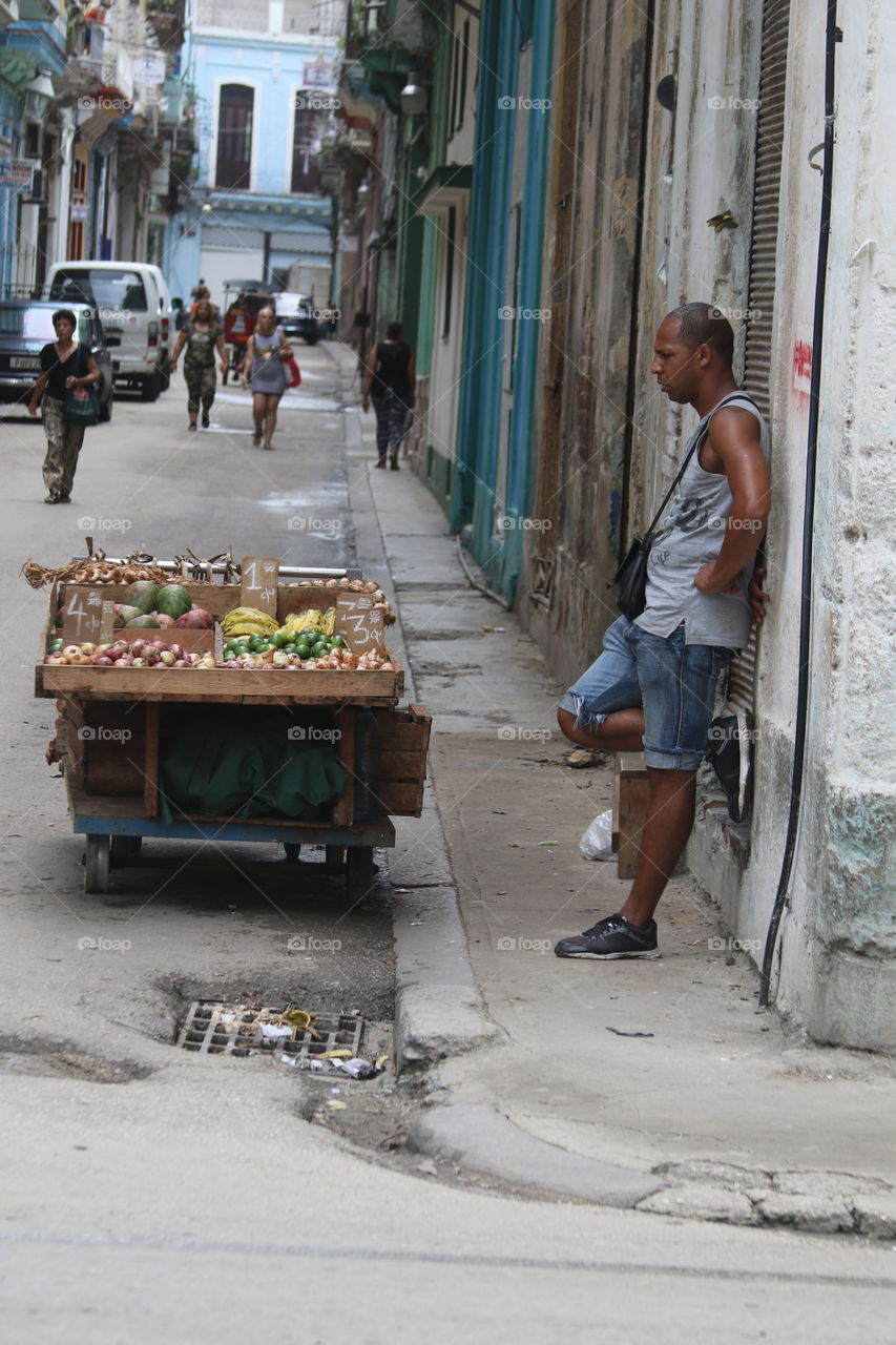 Street vender in Havana