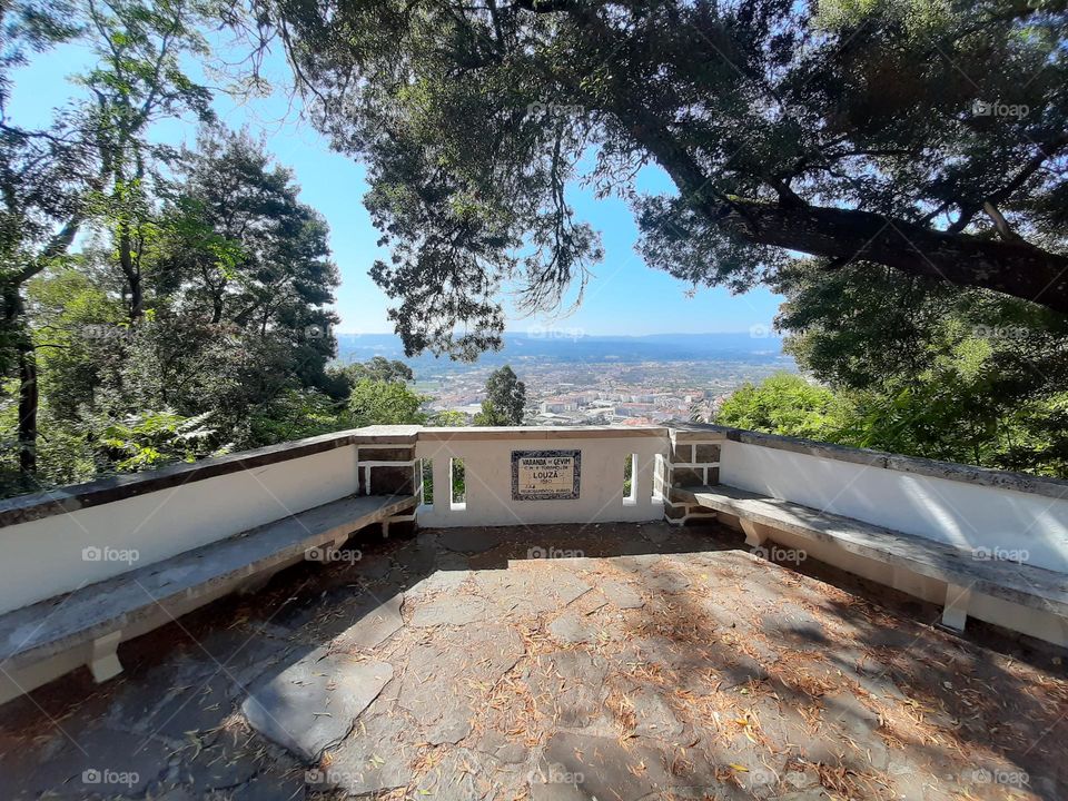 Hiking all the way up to a stunning view