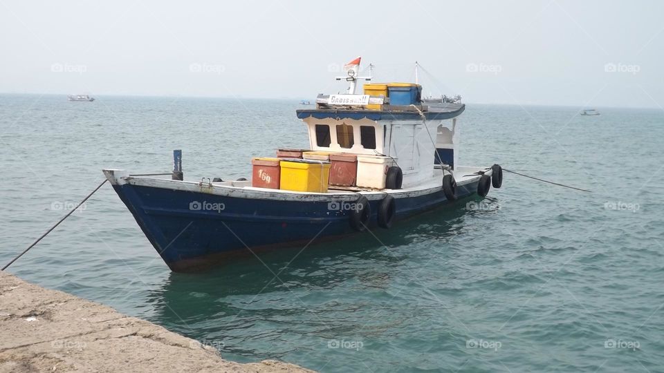 Fisherman Boad on Dock