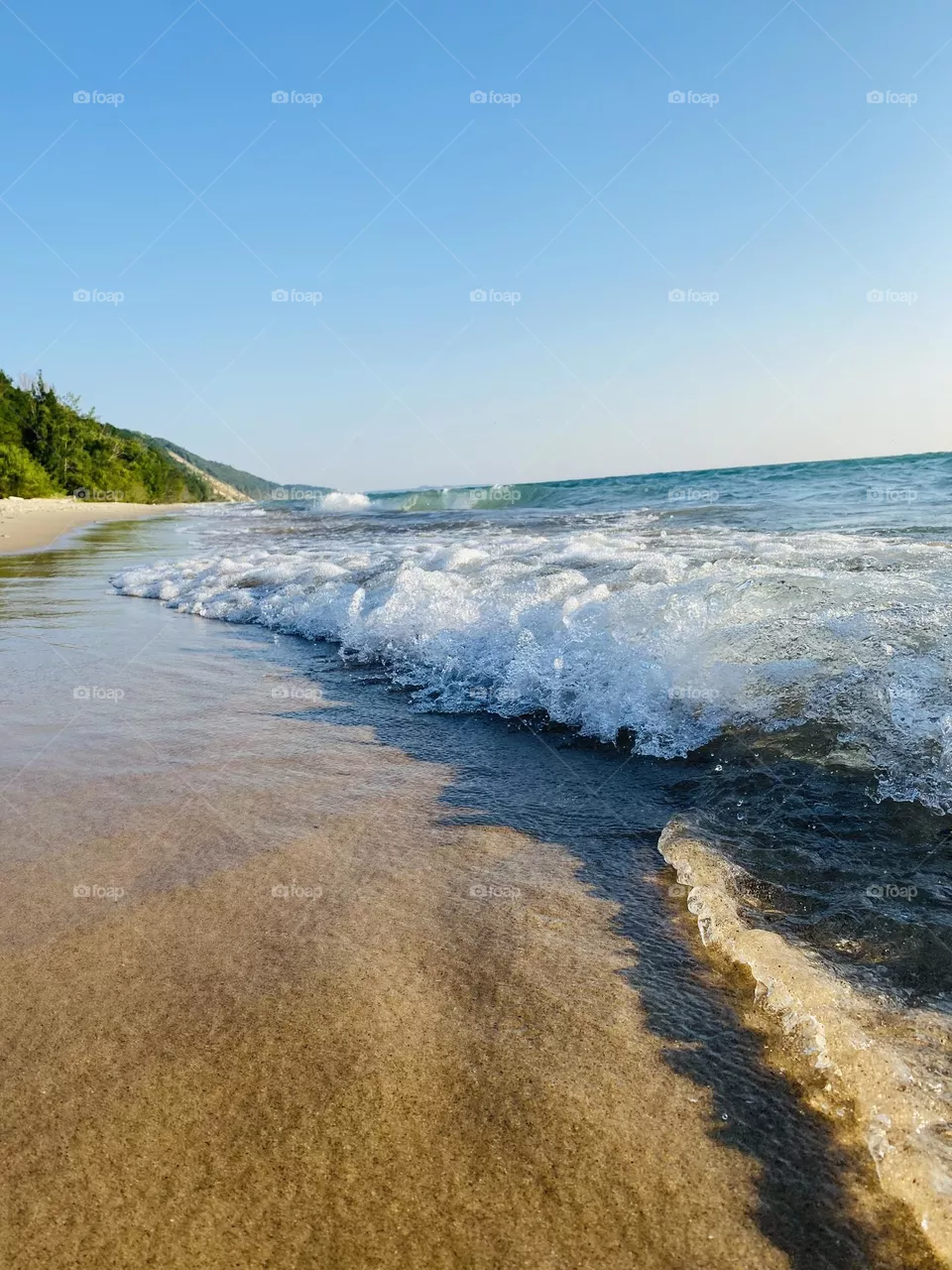 Lake much and beach 