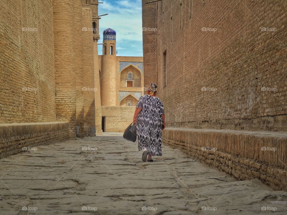 Walk along an ancient street. 