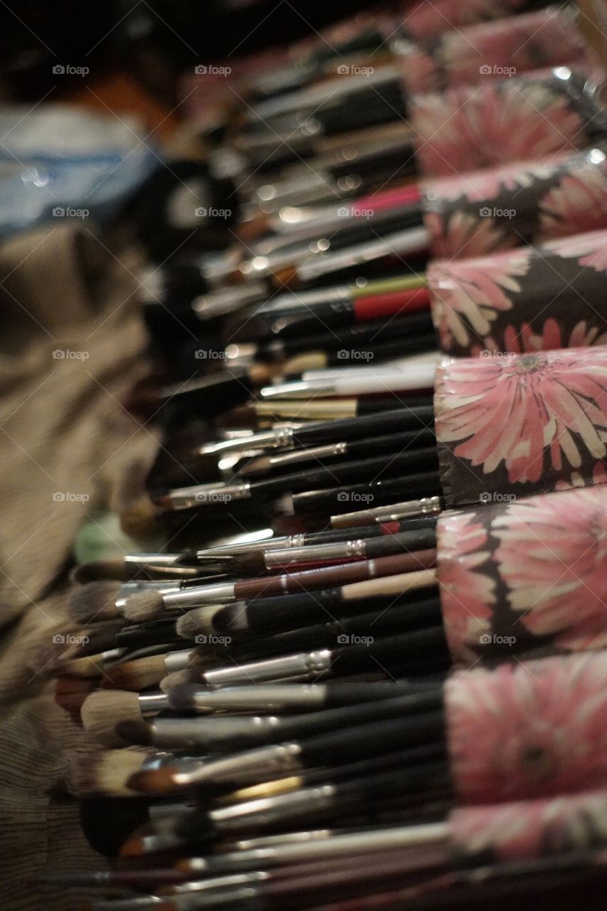 Make up artist brushes