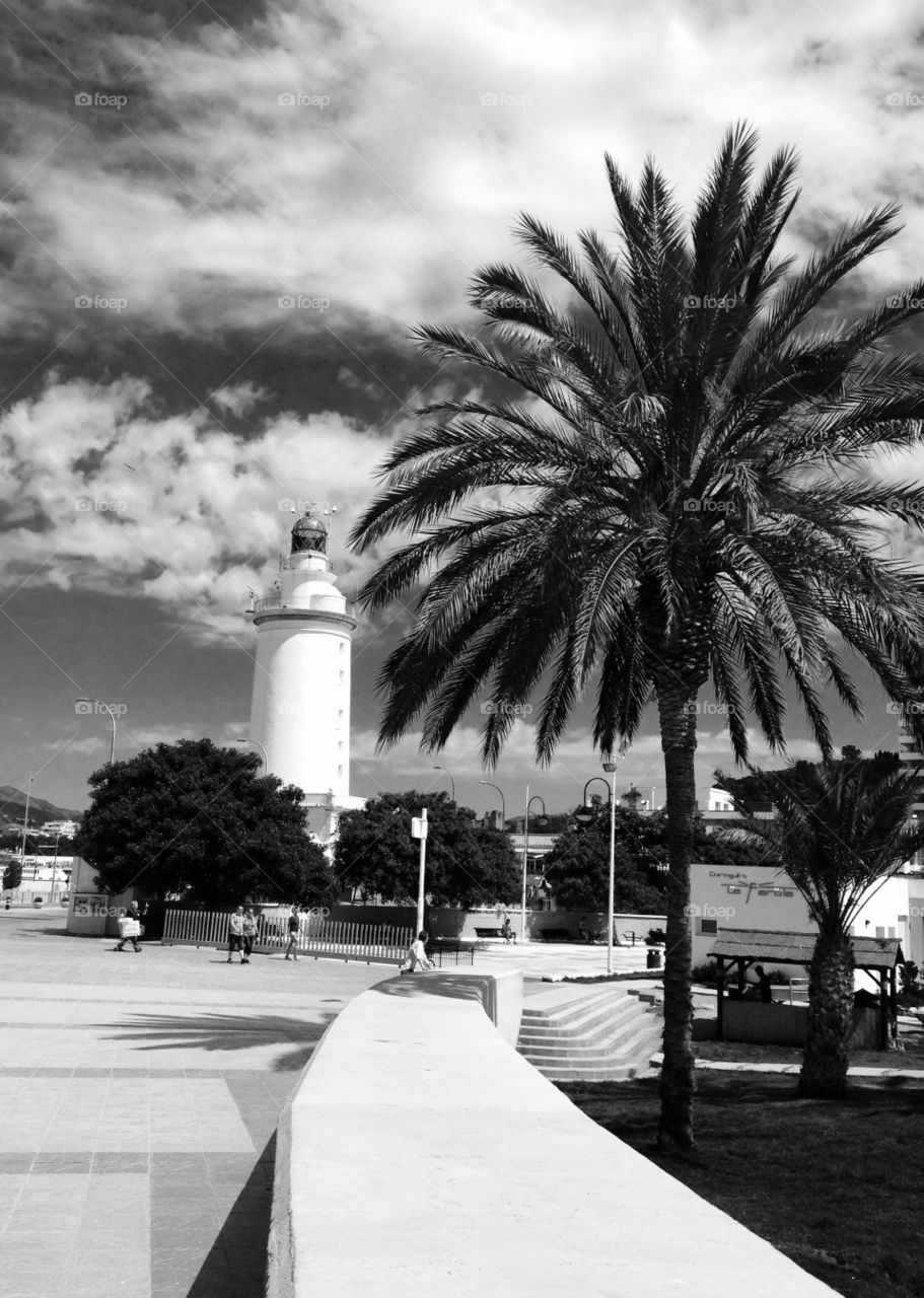 Malaga lighthouse 