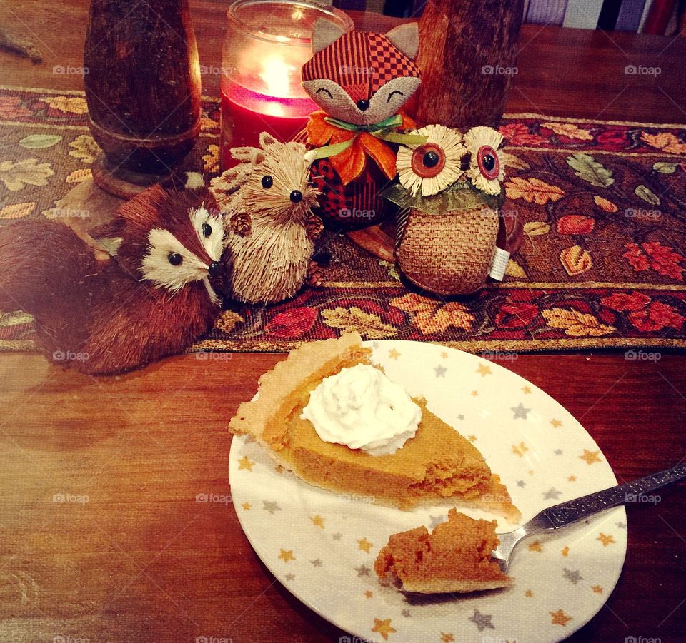Thanksgiving pumpkin pie