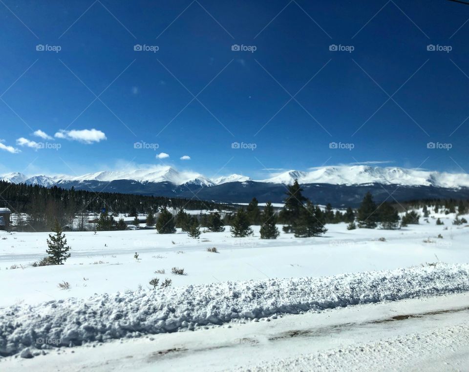 Winter in the mountains.