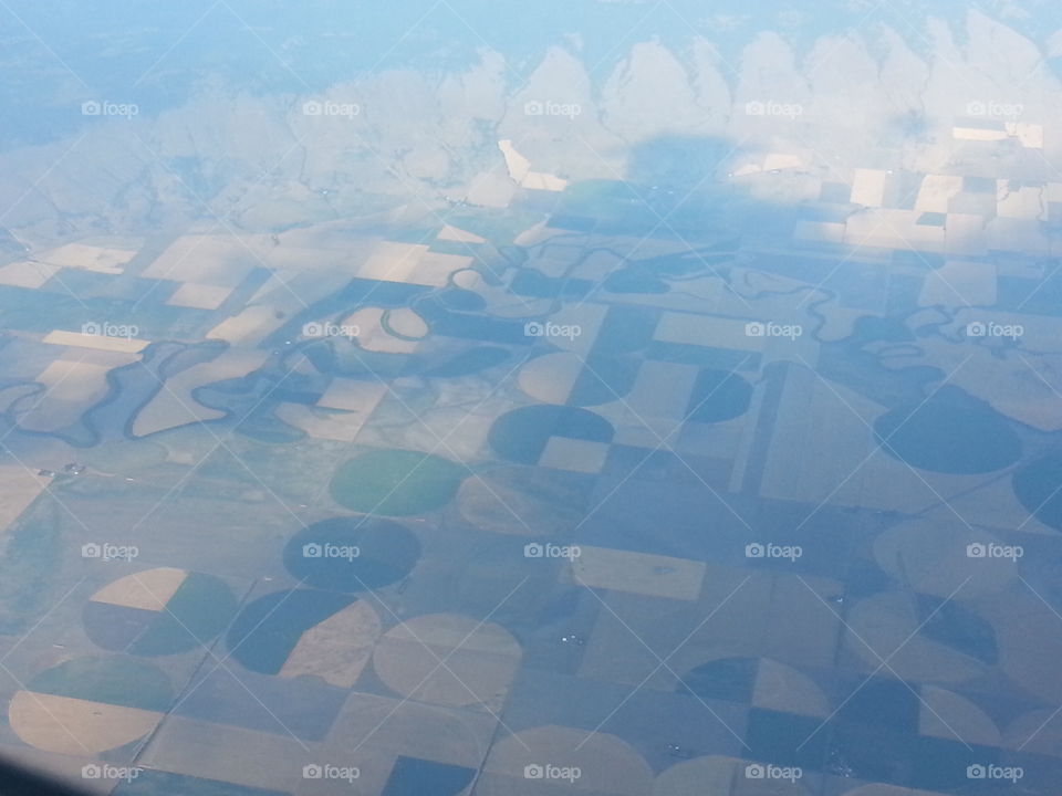 crop circles from the sky. farm, arialview, airplane, sky