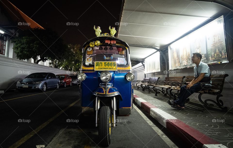 Night tour by Tricycle Tuk Tuk Thailand