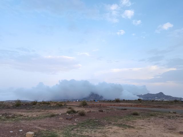 The cover clouds on the mountain
