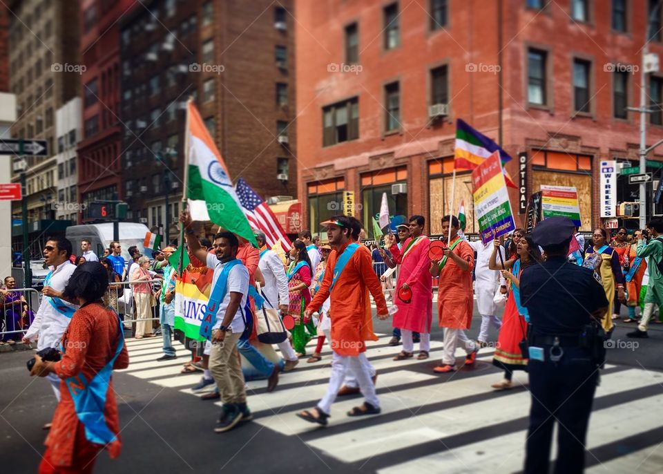 India Independence Day Parade in Manhattan, New York City in 2017