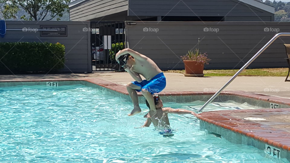 pool jump