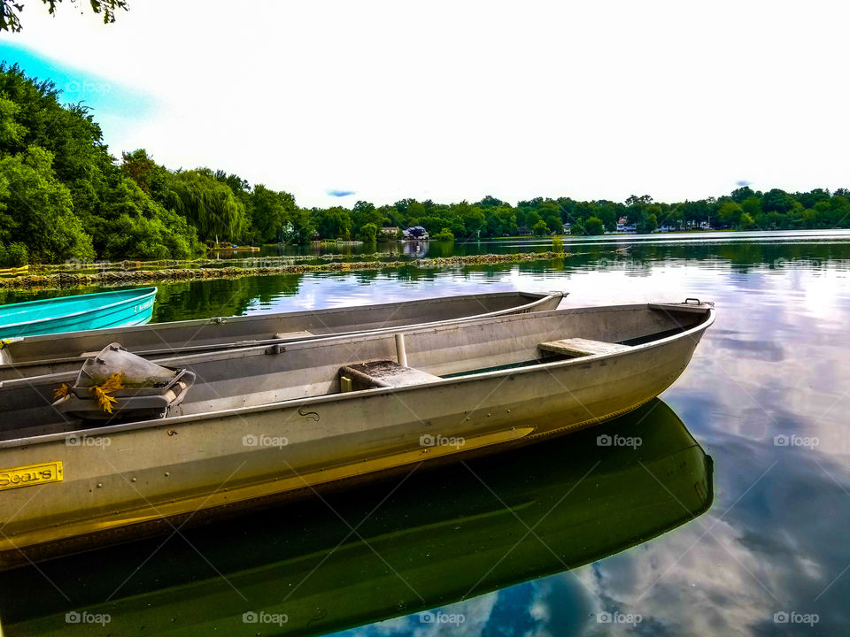 the boat at the dock