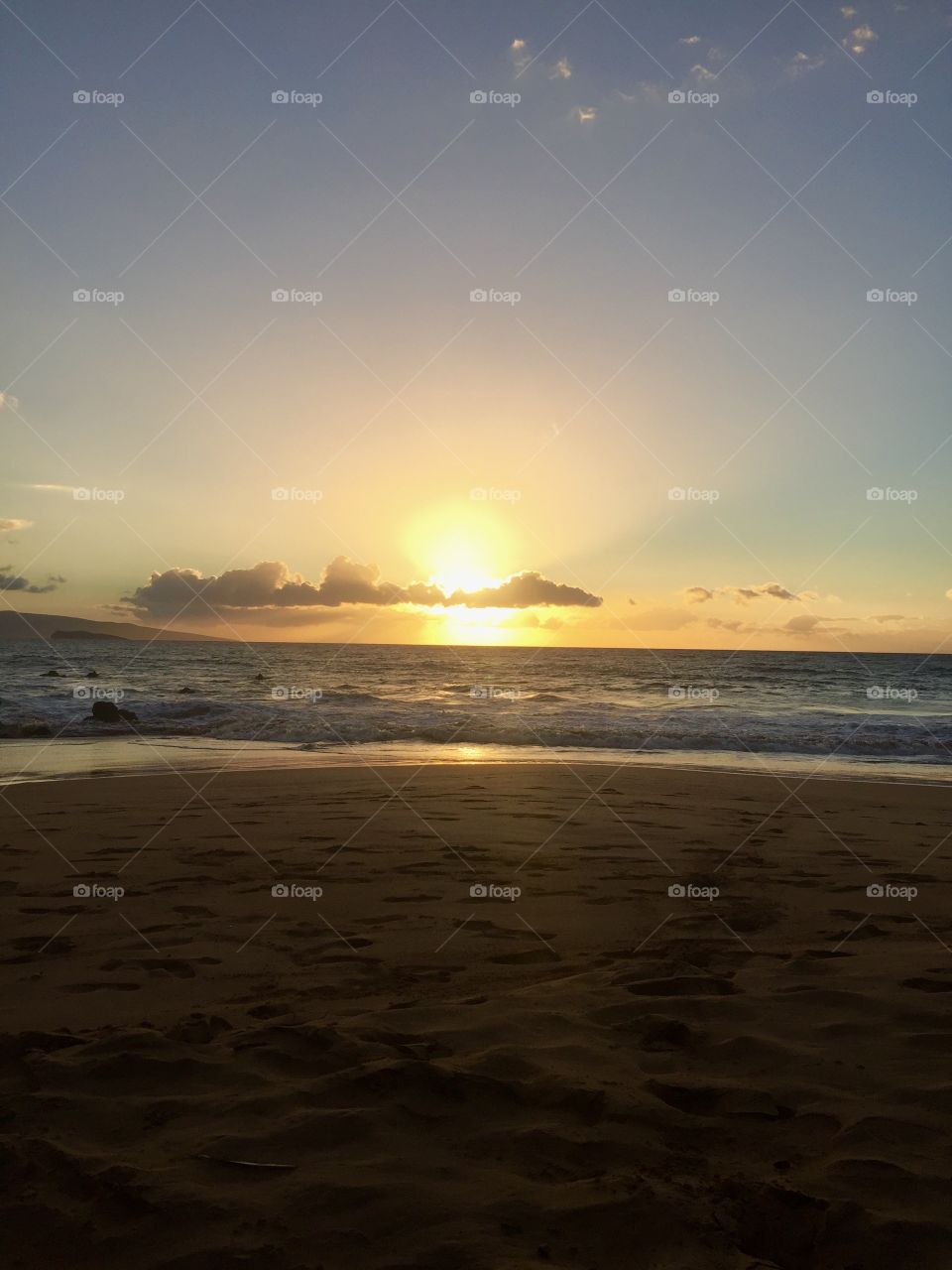 Sunset, Water, Beach, Dawn, Sun