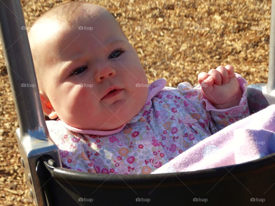 Baby In A Swing