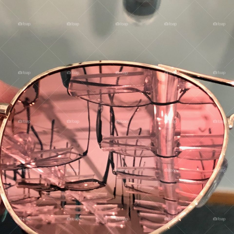 At the ophthalmologist - -  better known as the goggle factory