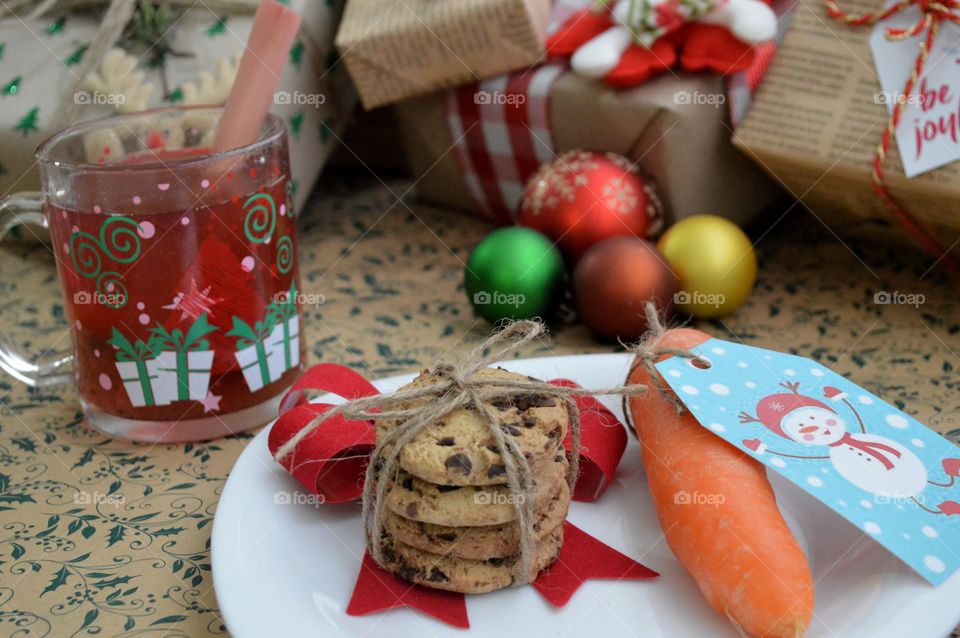 Preparing snacks for Santa