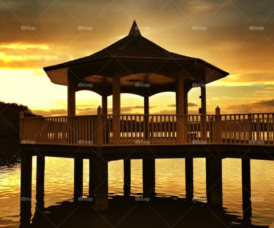 Pagoda at the lake. Pagoda at the lake