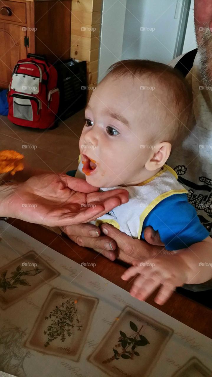 A very hungry baby!