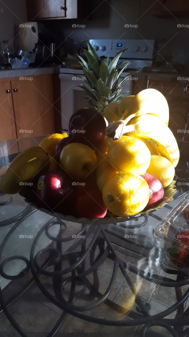 Fruit and light