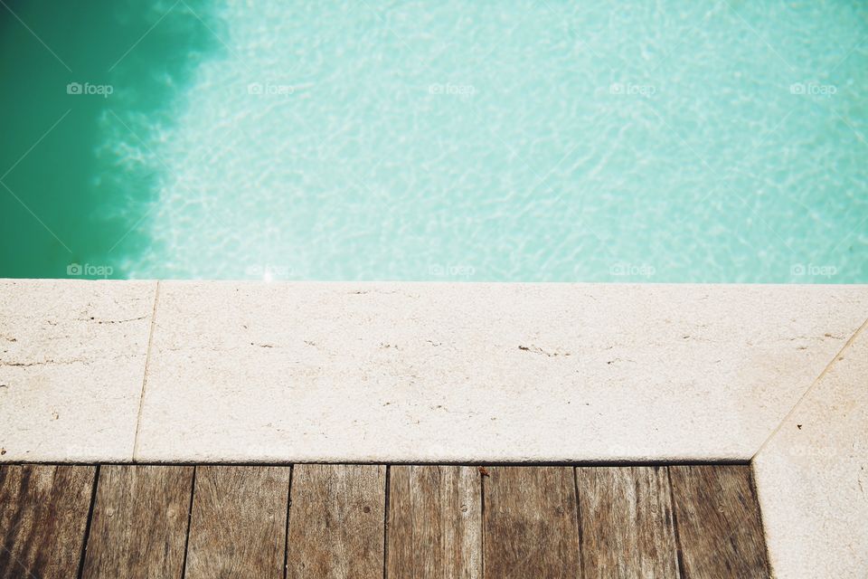 Summertime swimming pool 