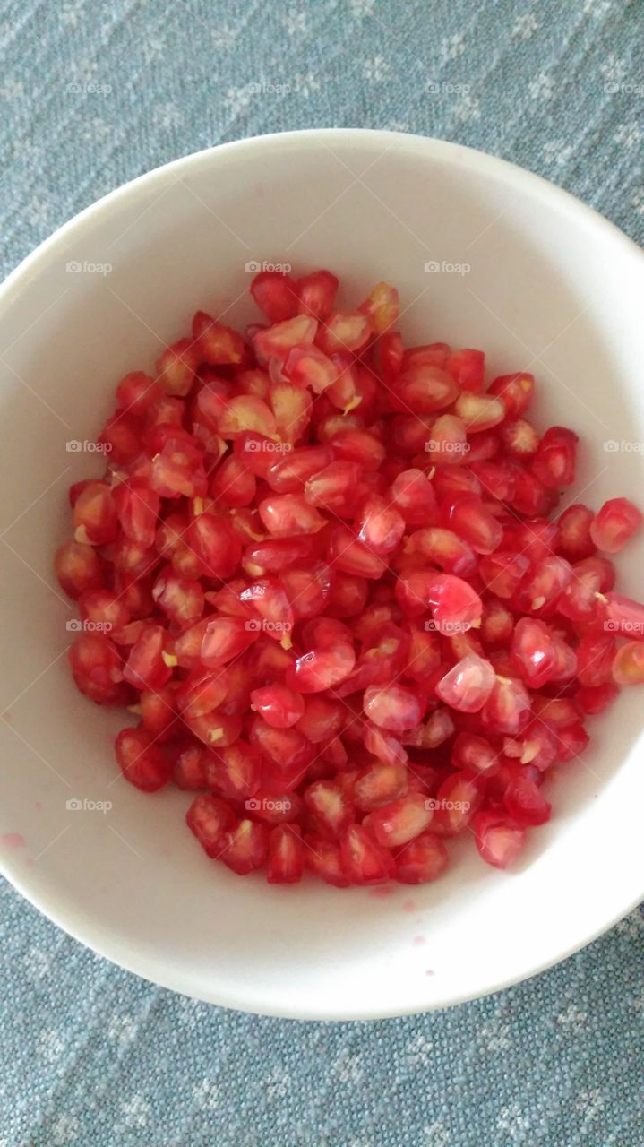 pomegranate's fruity