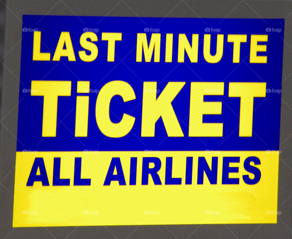 Last Minute Ticket