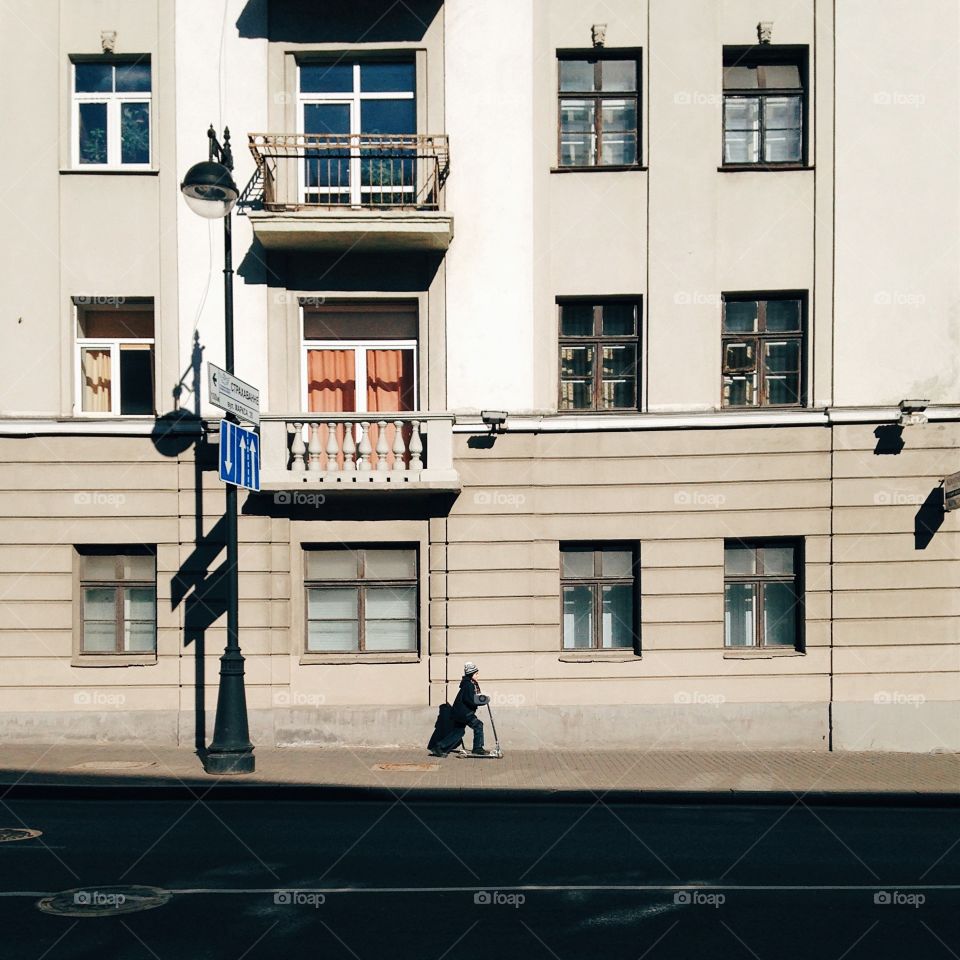 Boy on the Kick scooter