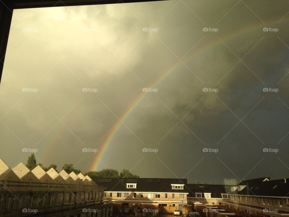 Rainbow, Storm, Rain, Landscape, Weather