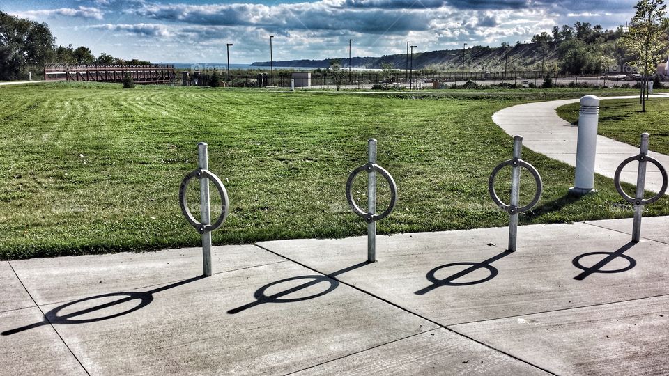 Nature. Bicycle Parking Here