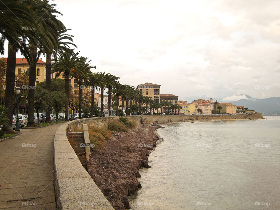 Ajaccio on Corsica. 