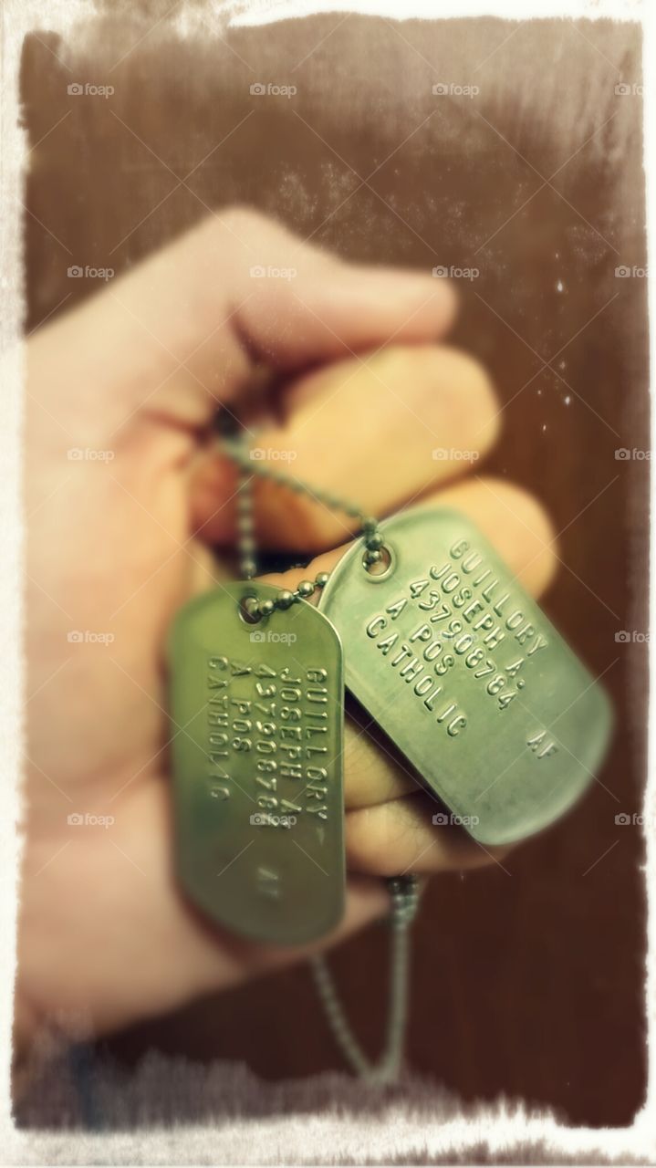 Never Forgotten. Uncle s' Dog Tags