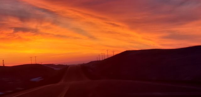 sunrise in Killdeer North Dakota