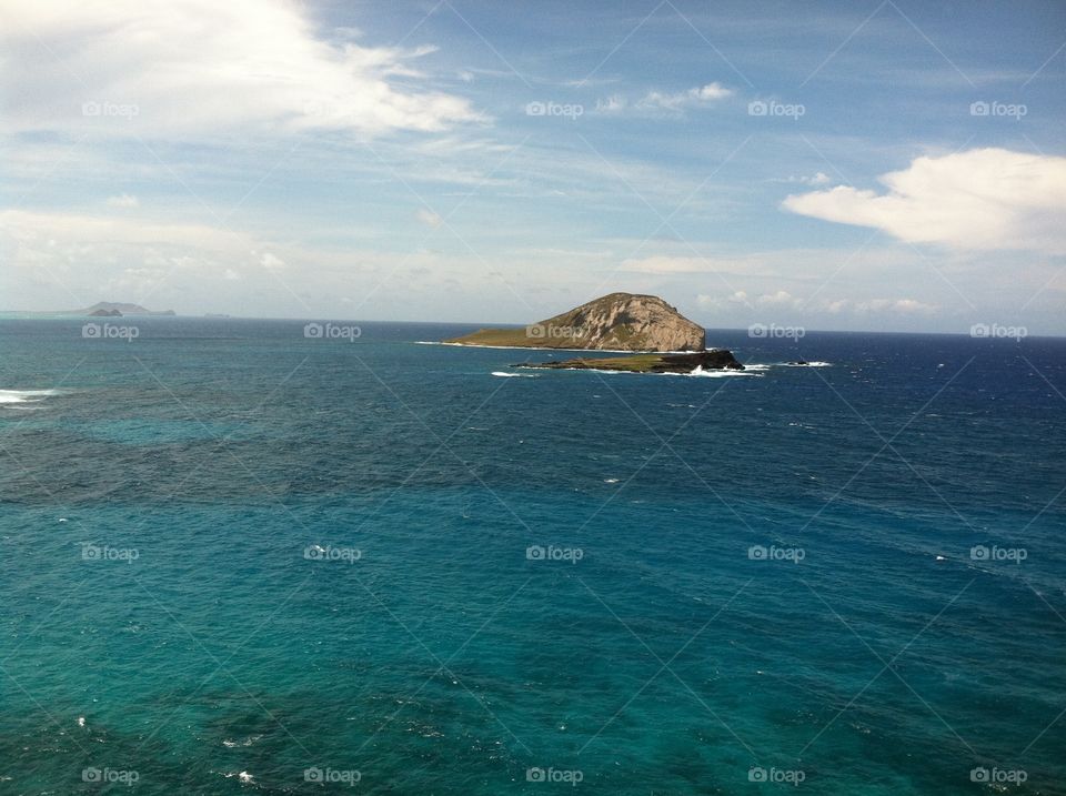 Manana and Kaohikaipu Islands off the Coast of Oahu. 