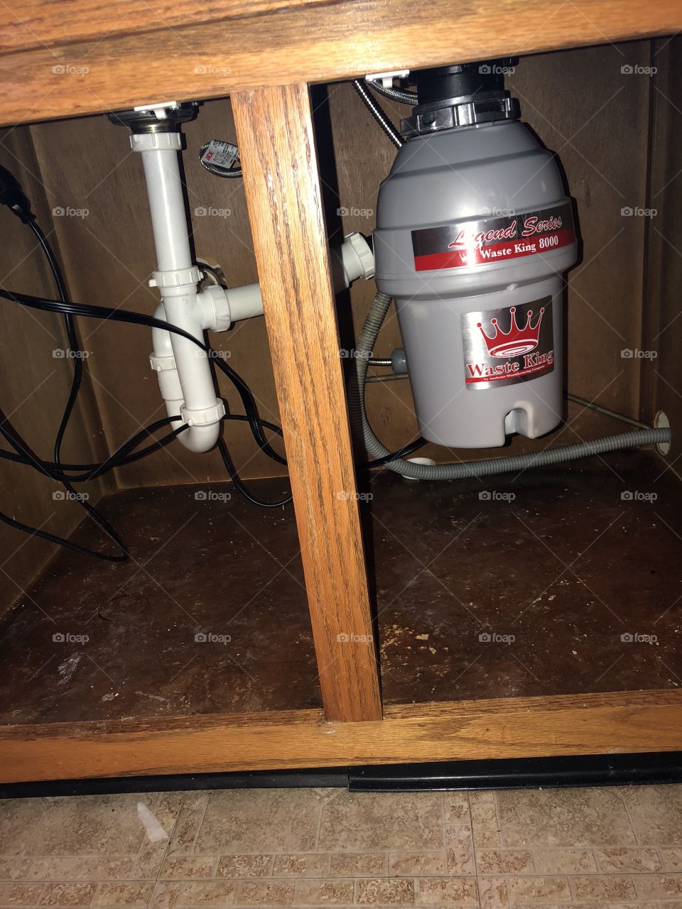Recently installed garbage disposal unit
