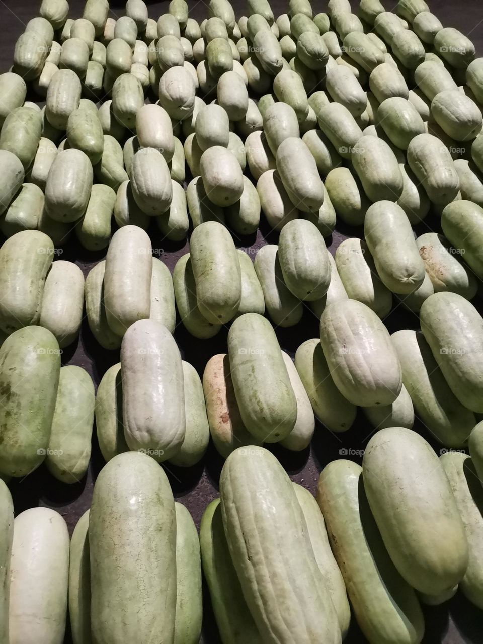 A collection of ready-made watermelons for sale in bulk