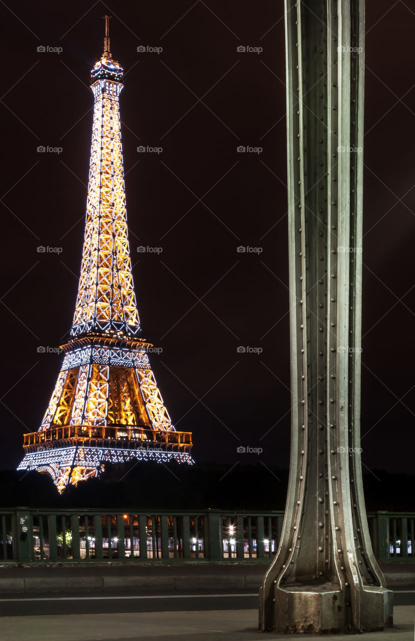 The Eiffel Tower from the Bir Hakeim bridge