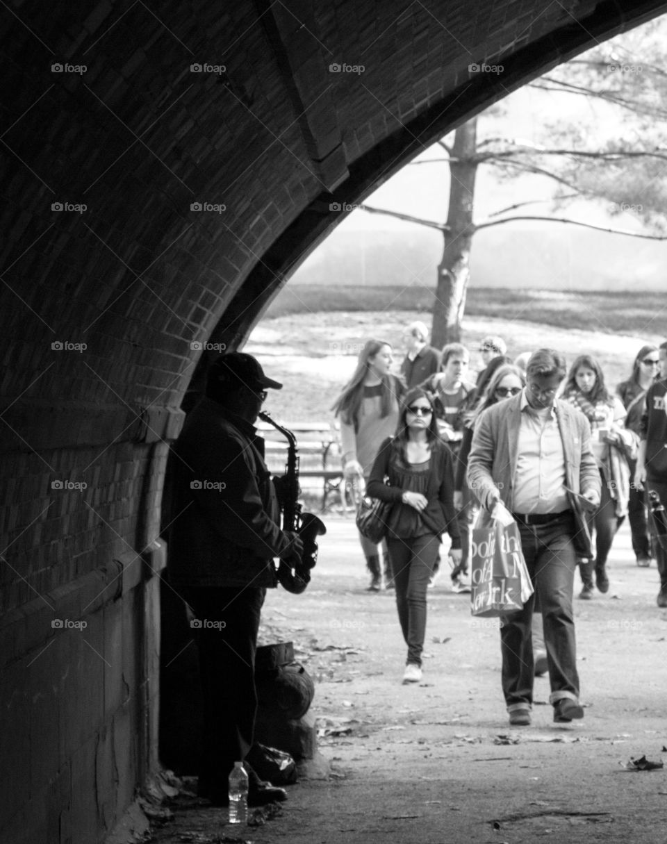 saxophone in central park