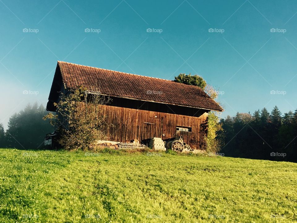 Wooden barn