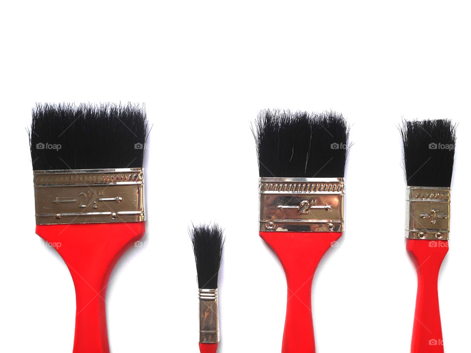 Red brushes