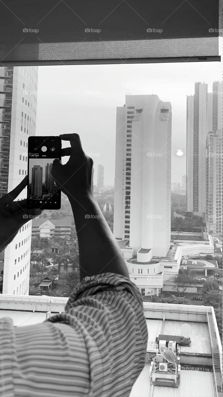 Taking Photo With Handphone