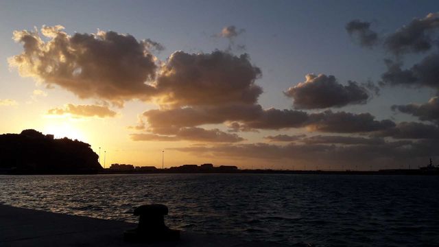 sunset sea