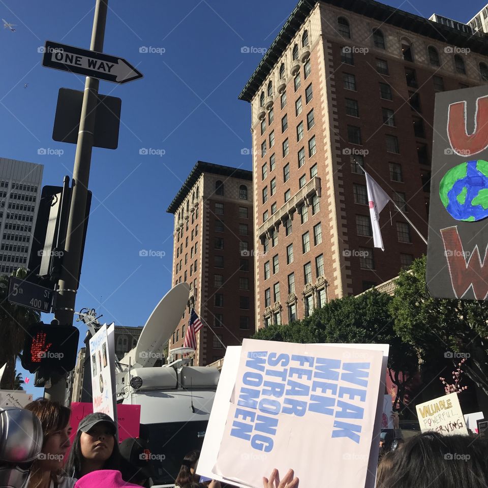 2nd Annual Women’s March. Los Angeles