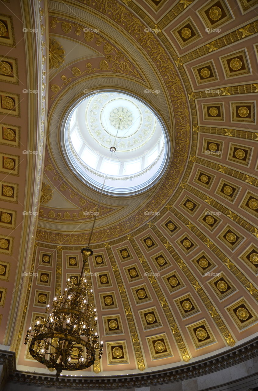 US Capital Building. Inside US Capital Building, Statuary Hall, Washington DC.